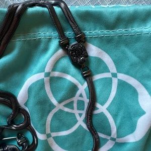 *VINTAGE KENDRA SCOTT GUNMETAL Y NECKLACE